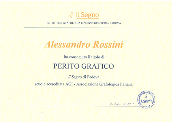 Studiograf Perito grafologo